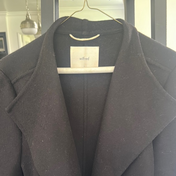 Wilfred Aritzia black wool/cashmere Women's Coat size Large - Picture 2 of 5